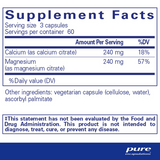Pure Encapsulations Calcium/Magnesium (Citrate/Malate) 1:1