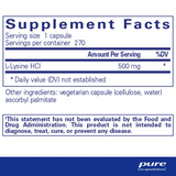 Pure Encapsulations L-Lysine