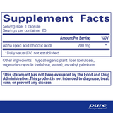 Pure Encapsulations Alpha Lipoic Acid 200mg