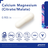 Pure Encapsulations Calcium/Magnesium (Citrate/Malate) 1:1